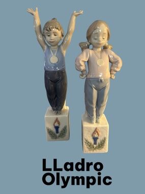 Lladro 5872 and 7514 Olympic Champions! RETIRED Original Boxes